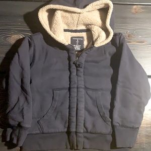 Lands End Boys 5-6 jacket hoodie